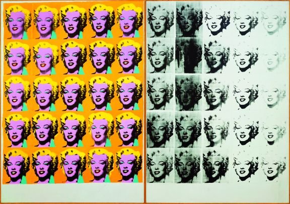 Marilyn Diptych  1962Acrylic on canvassupport (each): 2054 x 1448 x 20 mm